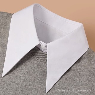 Mới Cổ Áo Sơ Mi Giả Xếp Ly Đa Năng Thời Trang Cho Nữ