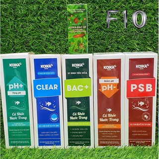 Koika bac+ clear psb tăng giảm ph- bac m bộ sản phẩm chăm sóc cá tép chính hãng chất lượng tốt