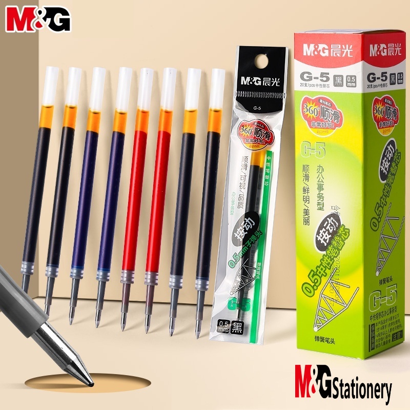 M&G bút gel Đen Bút Bi Nước Thay Thế Ngòi 0.5mm 1 Cái