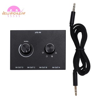🔥Bộ Chuyển Đổi Âm Thanh 4 Cổng 3.5mm Sang 4 Cổng Vào 1 Đầu Ra