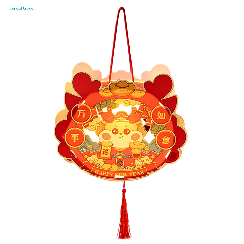 Bộ Đèn Lồng Thủ Công Năm 2024 Hình Rồng Phát Sáng Trang Trí Lễ Nam Ánh Sáng diy