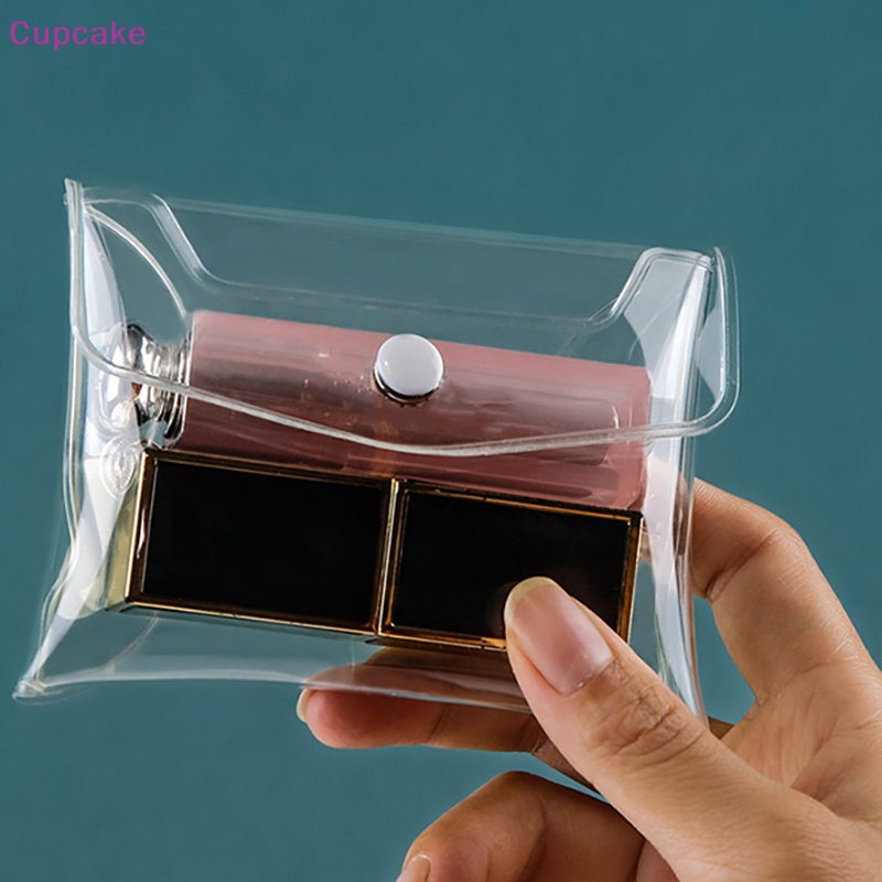 1 Túi Đựng Cọ Trang Điểm / Tiền Xu / Cọ Trang Điểm mini Bằng pvc Trong Suốt Chống Thấm Nước Mang Đi Du Lịch Tiện Lợi erw