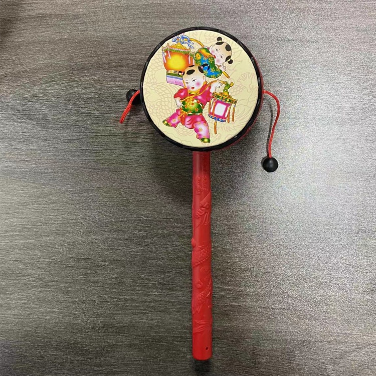 Trống Lục Lạc Cầm Tay Đồ Chơi Truyền Thống Giáo Dục Sớm Cho Trẻ Sơ Sinh