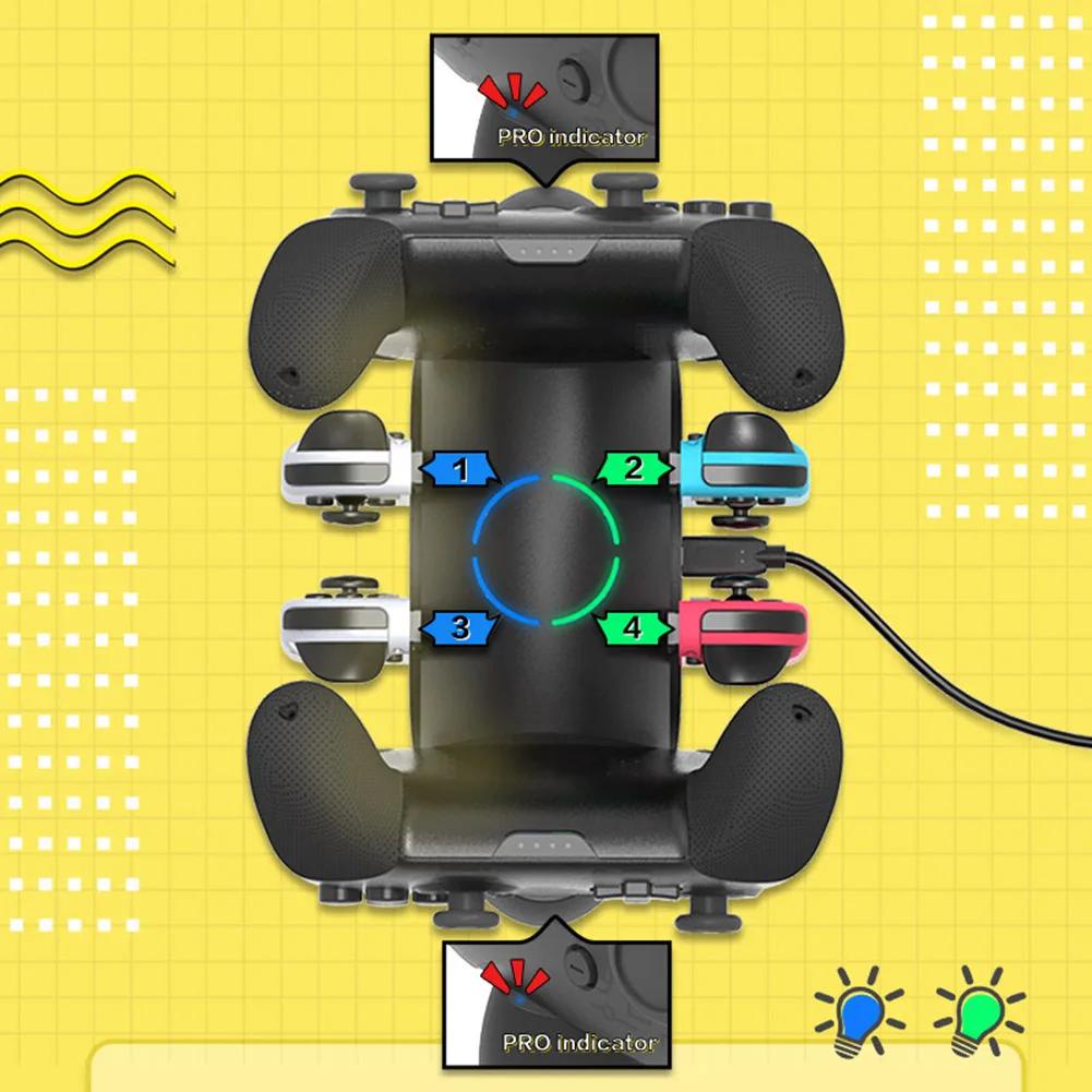 Đế Sạc dc5v / 2a 6 Trong 1 Cho Tay Cầm Chơi Game nintendo switch pro