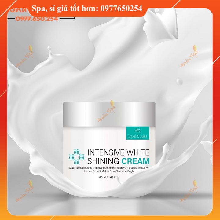 Kem dưỡng trắng căng bóng chuyên sâu – Intensive White Shining Cream Leau Claire