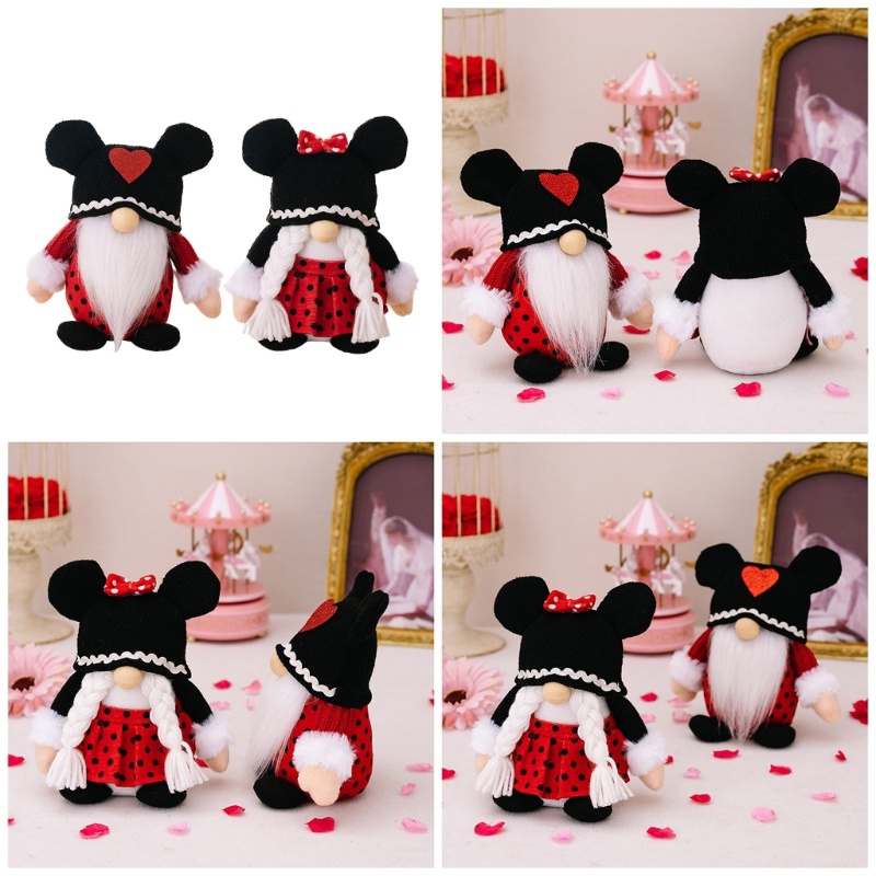 Zzz Valentine Gnomes Sang Trọng Scandinavian Tomte Gnomes Đồ Trang Trí Valentines