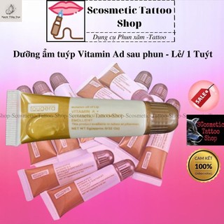 Dưỡng ẩm tuýp vitamin AD ,dưỡng môi mày sau xăm giúp da nhanh lành tái tạo da