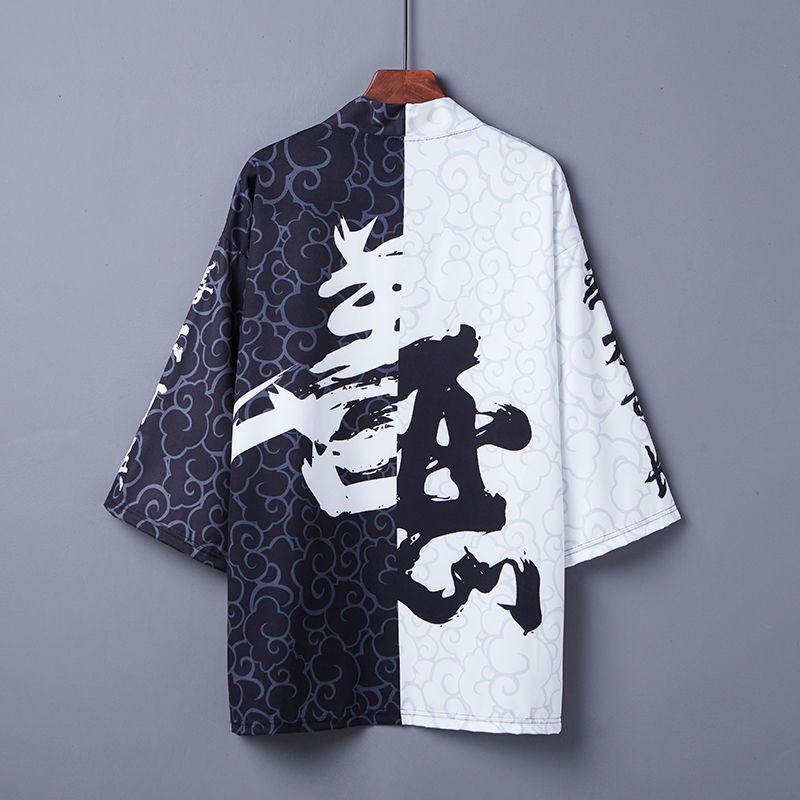 Áo Khoác Kimono Nhật Bản Phong Cách Samurai Nhật Bản Thời Trang Unisex Size 5XL 6XL