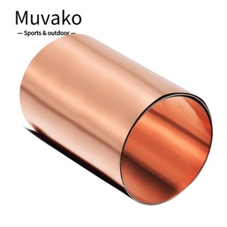 Muvako cuộn lá đồng hai mặt siêu mỏng 100x1000mm màu đỏ dùng làm đồ thủ công