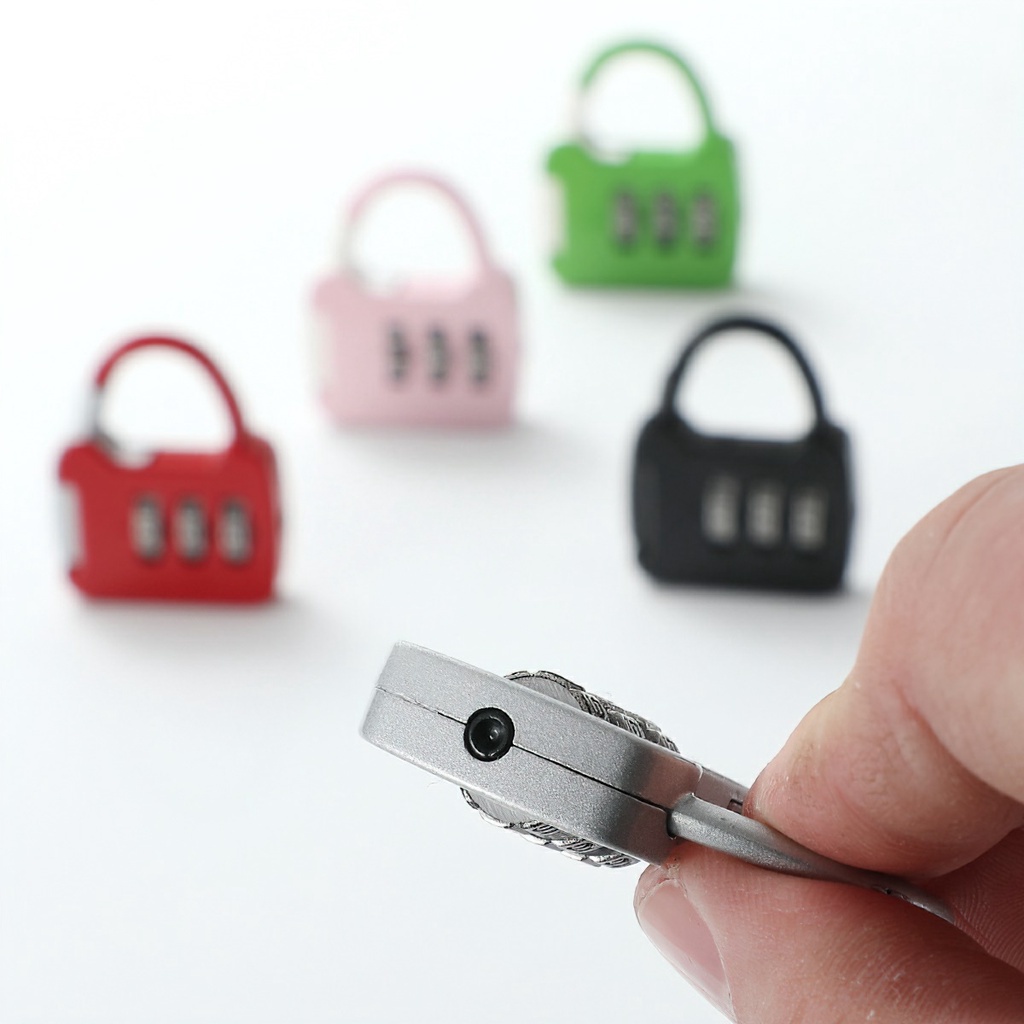 3 Digit Durable Code Combination Password Lock Mini Luggage Case Lock Backpack Padlock -Supermercato