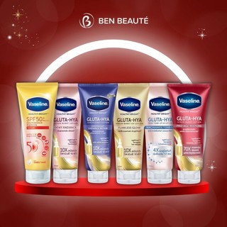   xả hàng  Hàng thái Sữa Dưỡng Thể Vaseline Healthy Bright Gluta HYA Serum 10X 300ml 