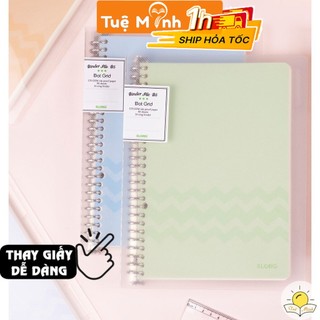 Sổ còng sắt Binder Klong B5 80 tờ (160 trang) Dot grid MS 551 26 chấu kèm bìa tab phân trang