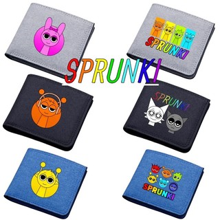 Sprunki Hoạt Hình In Ví Gấp Di Động Vải Đồng Xu Lưu Trữ Thẻ Quà Tặng Sinh Nhật