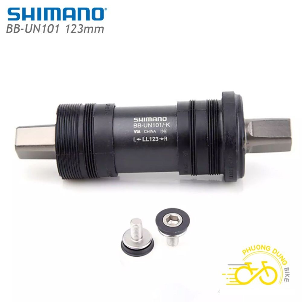 Trục giữa cốt vuông xe đạp SHIMANO BB UN101 123mm