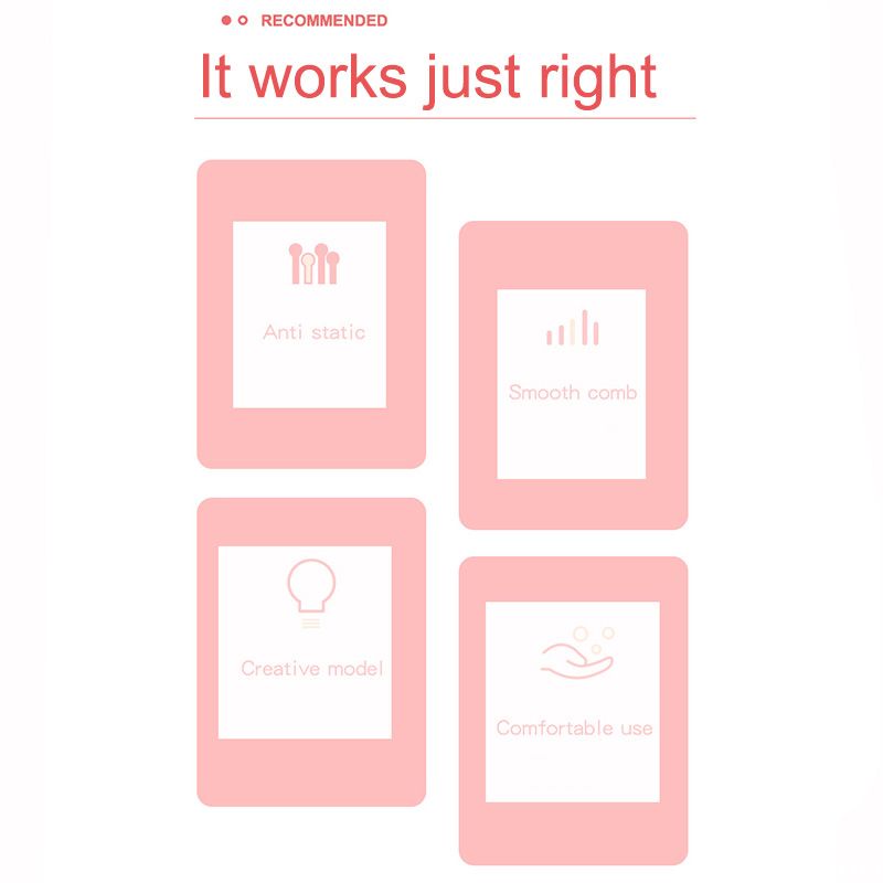 🌼🌼Bộ Lược Chải Tóc 2 Răng Nhọn Hình Động Vật Hoạt Hình Cho Bé