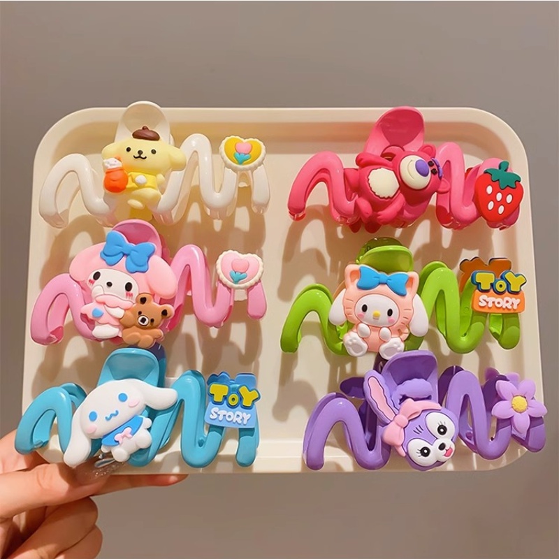 Kẹp Tóc Hình Cá Mập Đính Búp Bê Phong Cách Hàn Quốc Ngọt Ngào Thời Trang Cho Nữ
