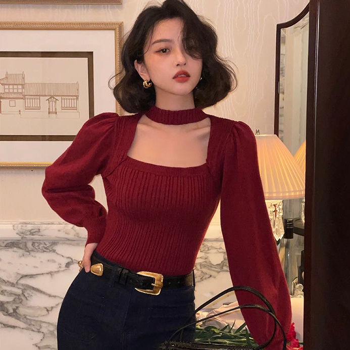 Áo sweater Dệt Kim Tay Dài Thời Trang Mùa Đông Cho Phái Nữ