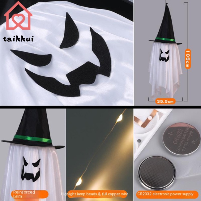 Đèn led Hình Nón Phù Thủy Trang Trí halloween
