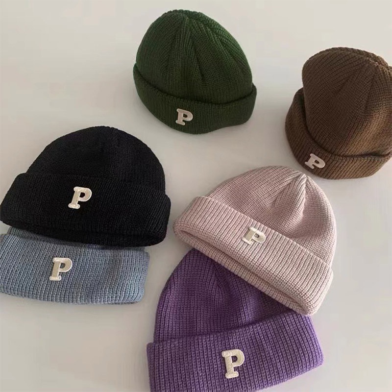 Joyncleon Mũ beanie Dệt Kim Màu Trơn Dễ Phối Đồ Phong Cách Phương Tây Cho Bé Trai Và Gái