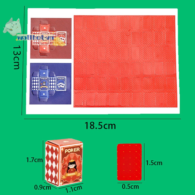 1 Bộ Bài poker mini Bỏ Túi Siêu Dễ Thương Sáng Tạo