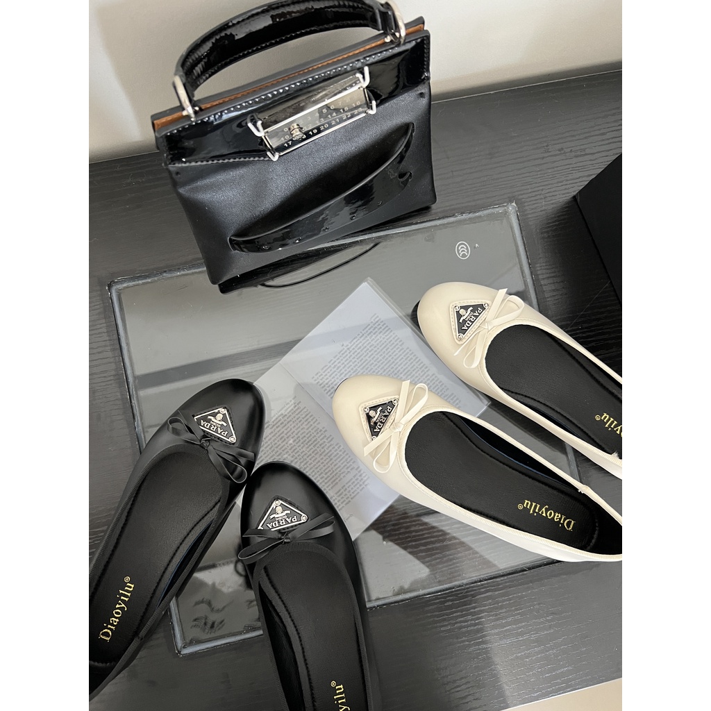 GiàY BúP Bê HìNh Tam GiáC ThắT Nơ Xinh XắN