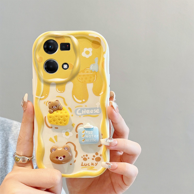 Ốp lưng oppo reno 7 4g ốp lưng oppo reno 8 4g Dễ Thương Ốp Điện Thoại Họa Tiết Búp Bê Hoạt Hình 3d Thời Trang Cho oppo reno 7 4g / reno 8 4g