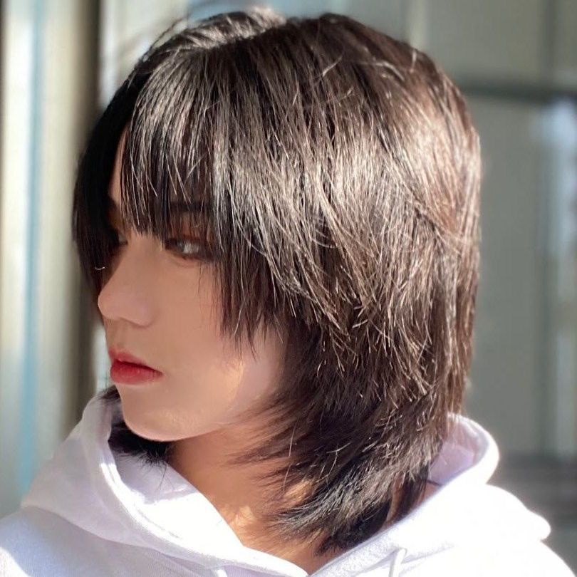 Bộ Tóc Giả Đuôi Sói Tự Nhiên Như Thật Phong Cách Hàn Quốc Thời Trang Cho Nam Và Nữ