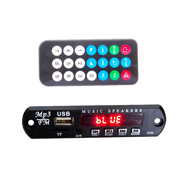 Bảng Mạch Giải Mã Âm Thanh usb tf fm radio mp3 Không Dây bt 5.0 9v-12v mp3