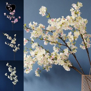SJJL Cành Hoa Anh Đào Nhân Tạo handmade 4 Nhánh Linh Hoạt Làm Phụ Kiện Chụp Ảnh / Ngày Lễ Tình Nhân