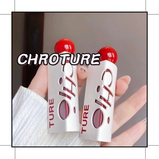 Chioture Triangle Lip Gloss Không vết bẩn trên cốc Matte Finish Lip Lacquer Lip Gloss Lipstick