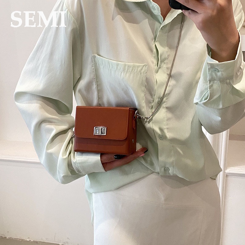 SEMI  túi xách mini nữ túi xách nữ đeo chéo 2023 NEW  fashion Cái mới Thời trang Thời trang GSN23905X7 37Z230910