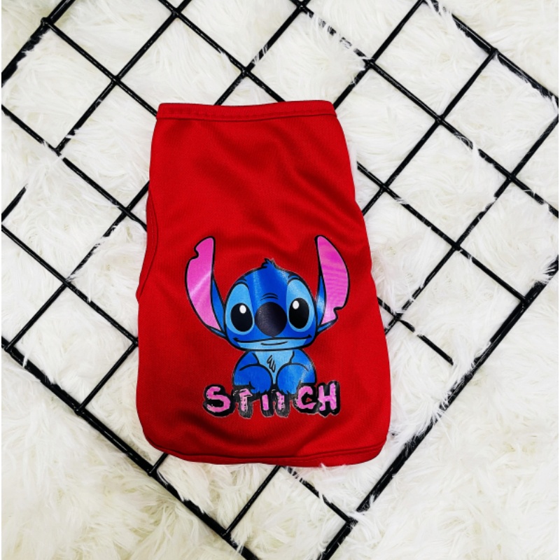 Áo tank top Thoáng Khí Hình stitch Cho Thú Cưng