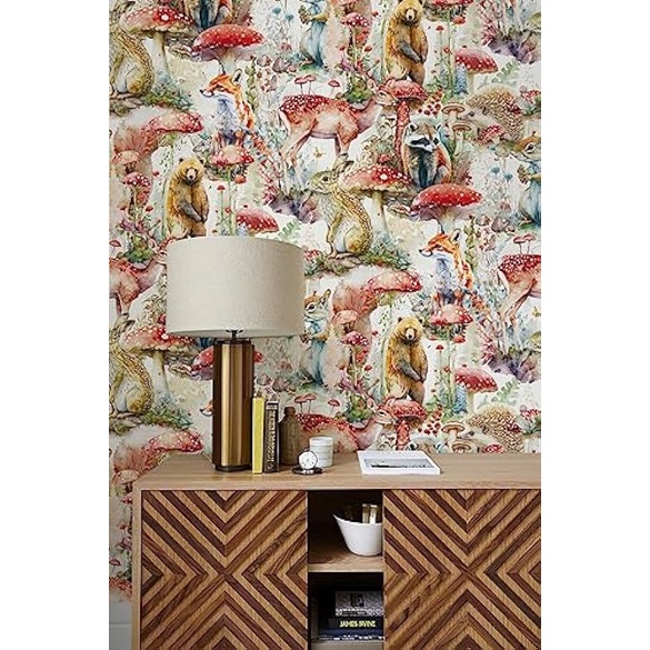 Giấy Dán Tường Hình Nấm Phong Cách boho Cho Phòng Ngủ / Phòng Tắm