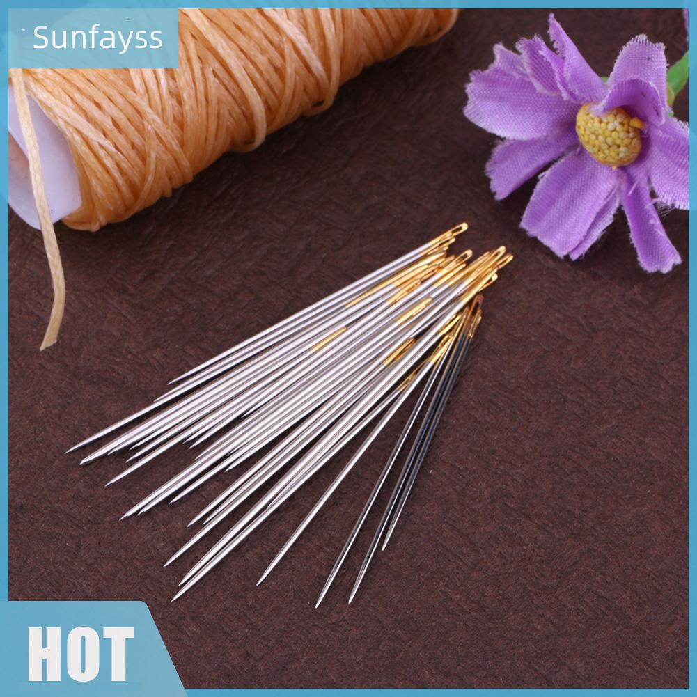 Bộ 16 Kim May Vá Bằng Kim Loại Màu Bạc