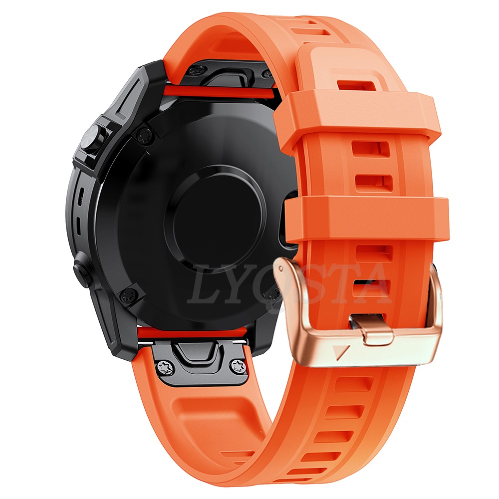 Dây Đeo Silicon 20mm Màu Vàng Hồng Cho garmin approach s70 epix gen pro 2  fenix 7s 6s quickfit