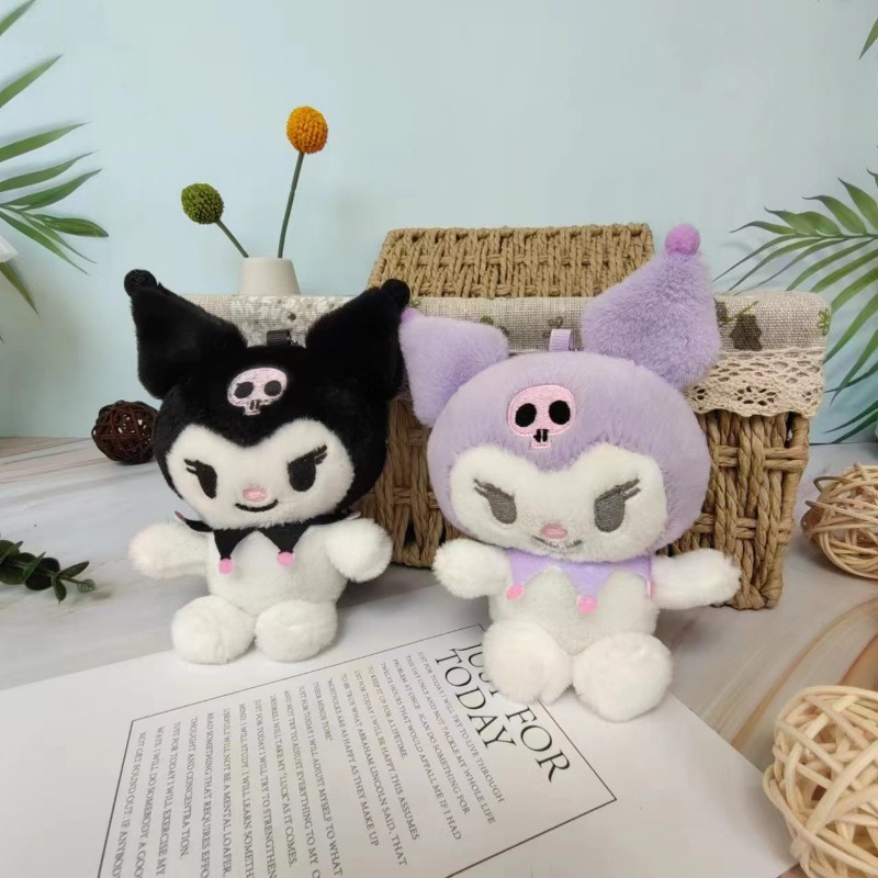 Sanrio kuromi cinnamoroll kuromi Nhồi Bông Đáng Yêu Có Móc Khóa
