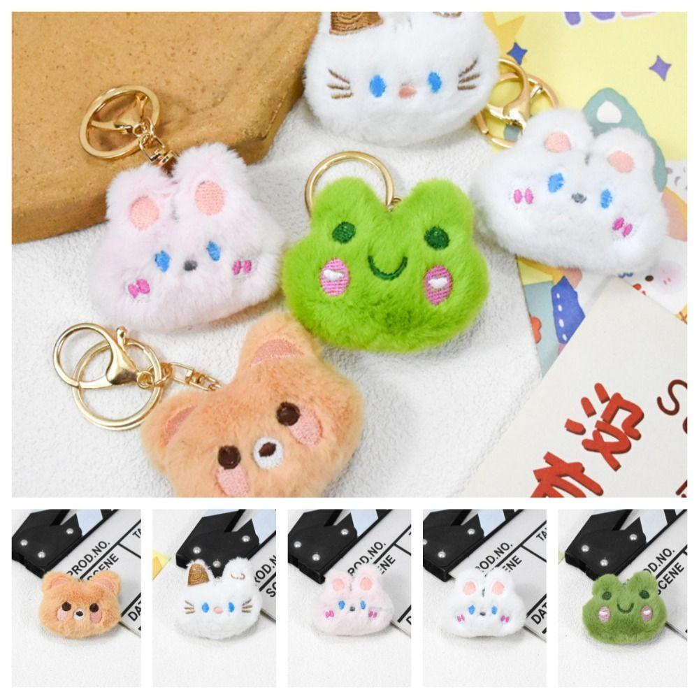 Jestine Móc Khóa Thỏ Nhồi Bông Mềm Mại Đáng Yêu Thời Trang Cho Nữ