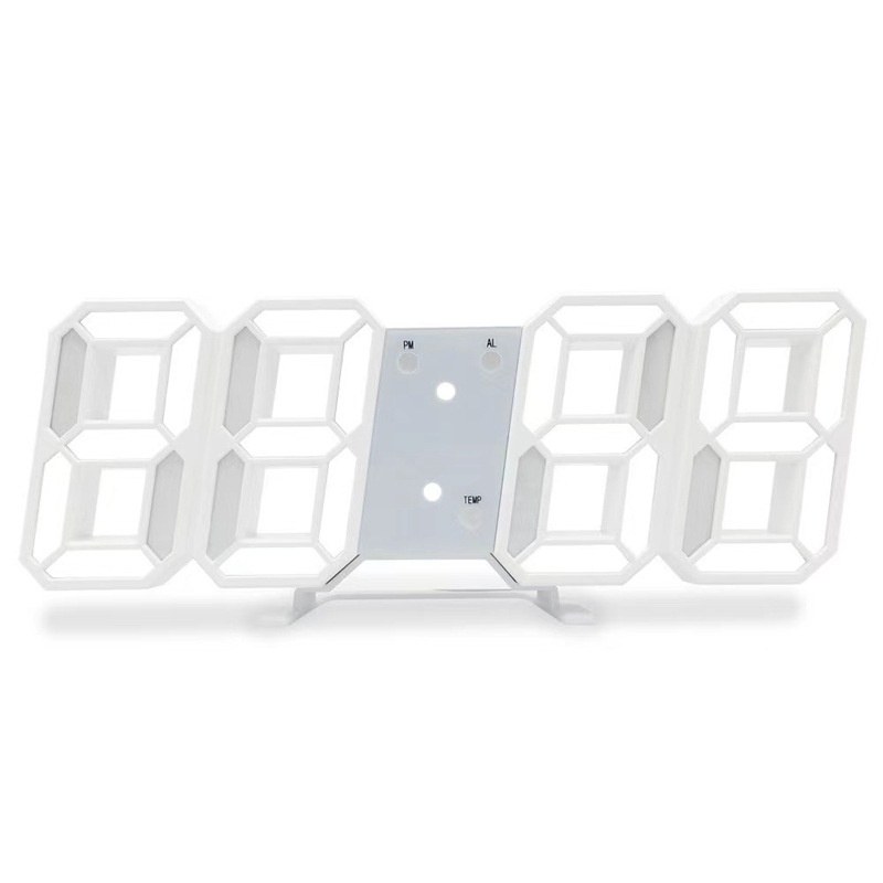 Đồng hồ LED 3D treo tường, để bàn/Treo Tường Thông thông minh Smart Clock-BOMME