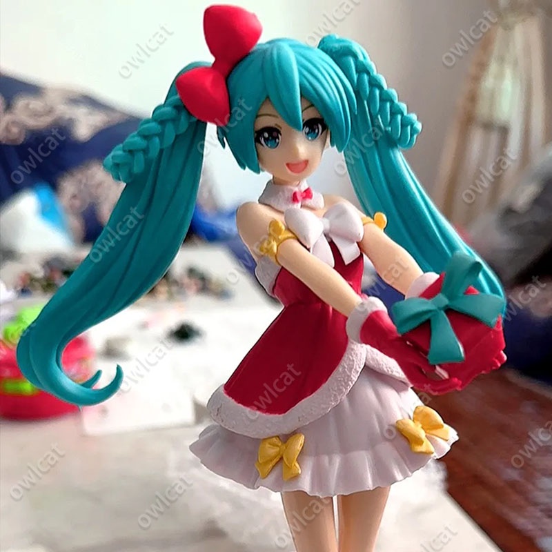 Mô Hình Nhân Vật VOCALOID Miku  22cm Hatsune Miku Virtual Idol Christmas Day Santa Claus Girl Series TAiTO Piapro Packed in Box Super Premium Figure