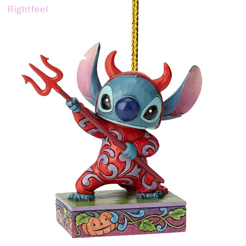 DISNEY Qfeel Đồ trang trí Nhân Vật lilo & stitch Hoạt Hình Bằng acrylic Trang Trí Cây Thông Giáng Sinh Mới