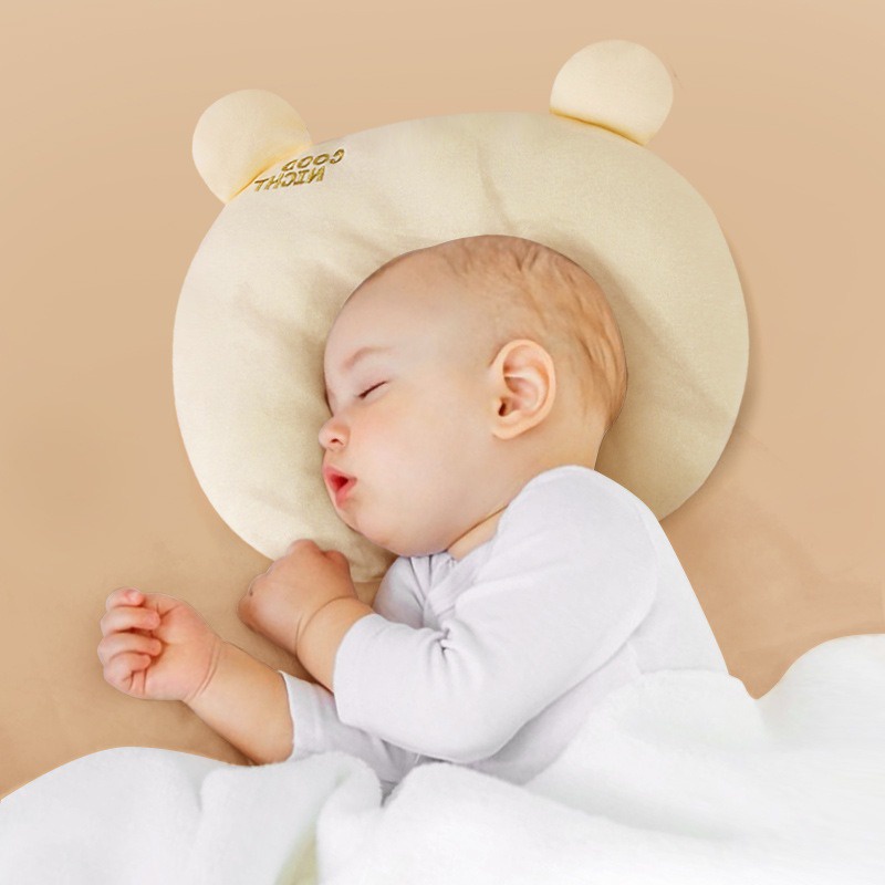 Bộ Gối Ngủ Hình Đám Mây Bằng Vải Thấm Hút Mồ Hôi Thoáng Khí Chống Vi Khuẩn Cho Bé Sơ Sinh
