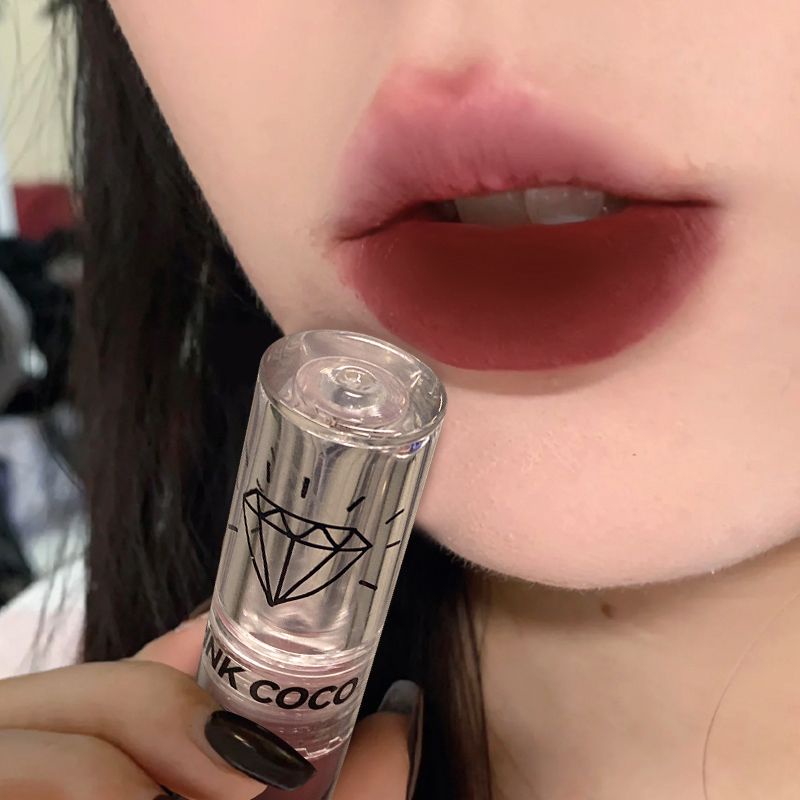Son Kem Lì Thỏi Tròn Màu Hồng coco Màu Trắng Không Phai Không Dính Cốc Cho Học Sinh