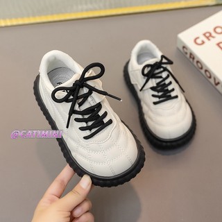 Catimini giày sneaker cổ thấp đế mềm màu trắng cho bé