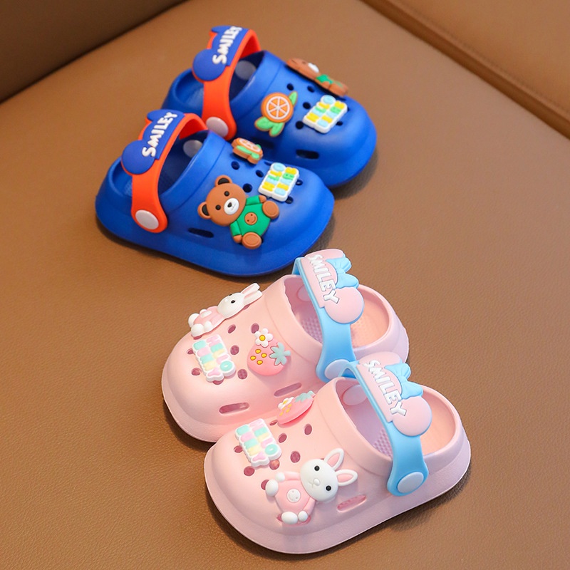 Giày sandal Không Trơn Thoải Mái In Họa Tiết Hoạt Hình Dễ Thương Phù Hợp Với Bé Trai / Bé Gái