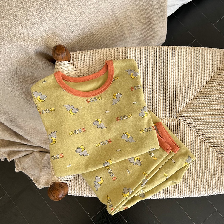 Bộ Quần Áo Ngủ Dài Tay Thu Đông Ambbkids Kích Thước  Mới Nhất Cho Bé Trai Bé Gái