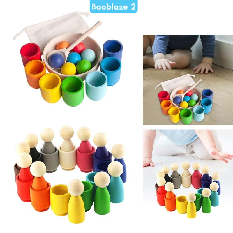 Đồ Chơi Giáo Dục Phân Loại Và Đếm Màu Sắc Cầu Vồng