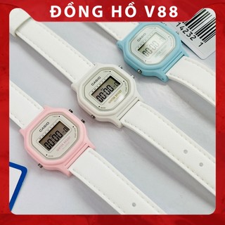 Đồng hồ điện tử nữ dây da - đồng hồ v88