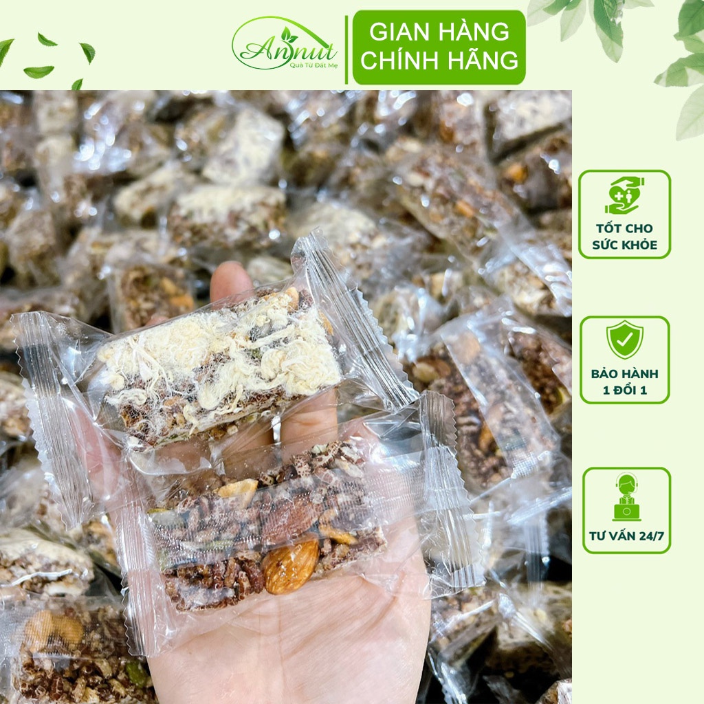 Bánh gạo lứt chà bông, thanh gạo lứt vị chà bông 500Gr - ăn kiêng, giảm cân, healthy