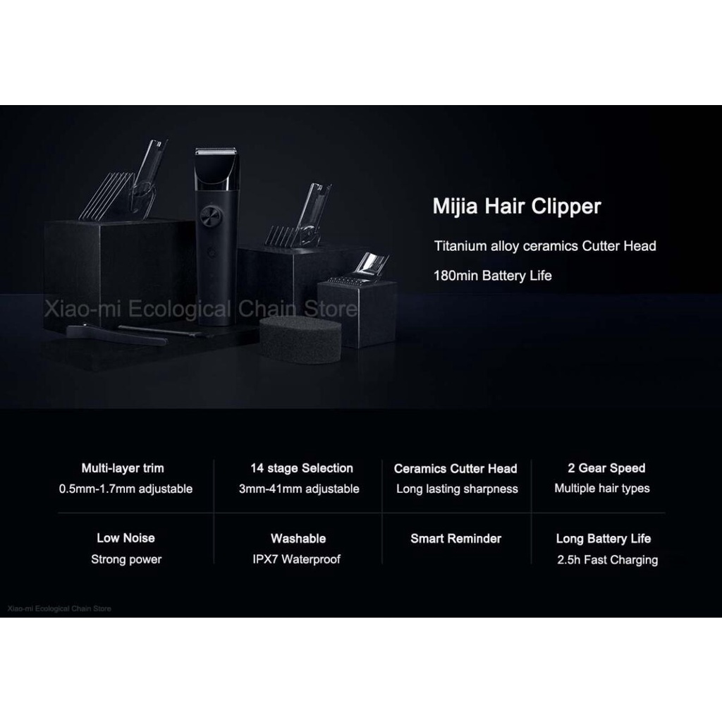 Tông đơ Xiaomi Mijia LFQ02KL pin sạc tiện lợi - Minh Tín Shop