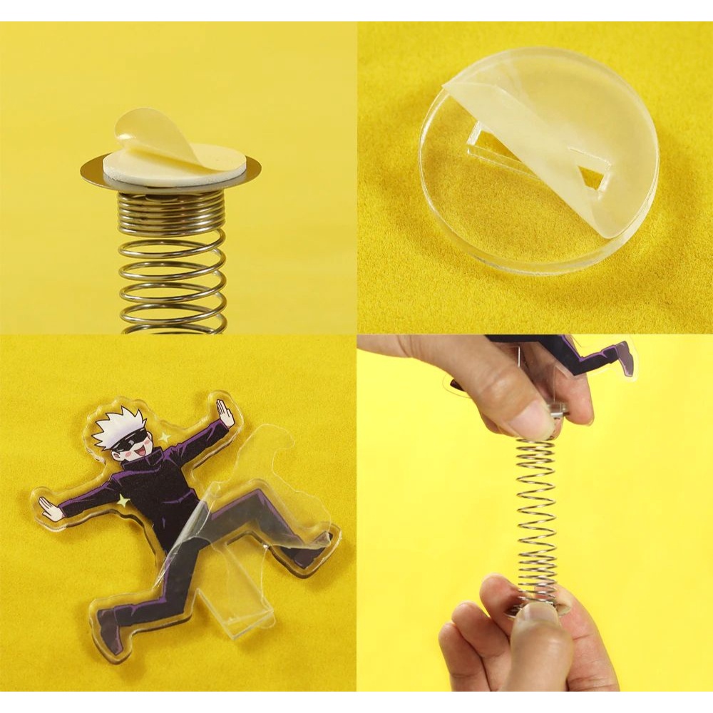 Mô hình Jujutsu Kaisen Chú thuật hồi chiến - Mô hình tượng lò xo lắc đầu Satoru Gojo mica JK09